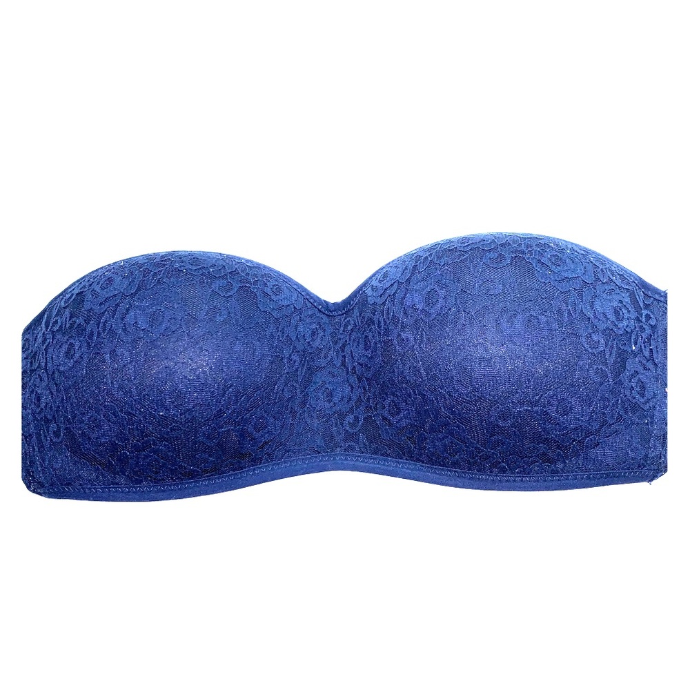 Victoria's Secret-Pink Lace Strapless Bra Large